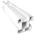 Poteau de clôture PVC blanc 80x80mm - H.240cm - vignette
