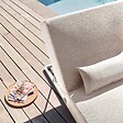 OVIALA - Bain de soleil avec coussin inclinable 5 positions beige - Havana - vignette