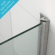 THALASSOR - SINA 80 M - Porte de douche pivotante réglable de 77,6 à 80,1 cm - vignette