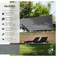 TECTAKE - Voile d'ombrage carrée, gris gris - vignette