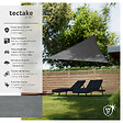 TECTAKE - Voile d'ombrage triangulaire, gris gris - vignette