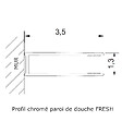KASSANDRA - Paroi de douche fixe FRESH verre sérigraphié 100 cm - vignette