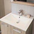 ALLIBERT - Meuble sous-vasque et colonne ALBAN 60cm - couleur chêne - vignette