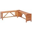 VIDAXL - vidaXL Banc de jardin et jardinière 117x117x40 cm Bois solide d'acacia - vignette