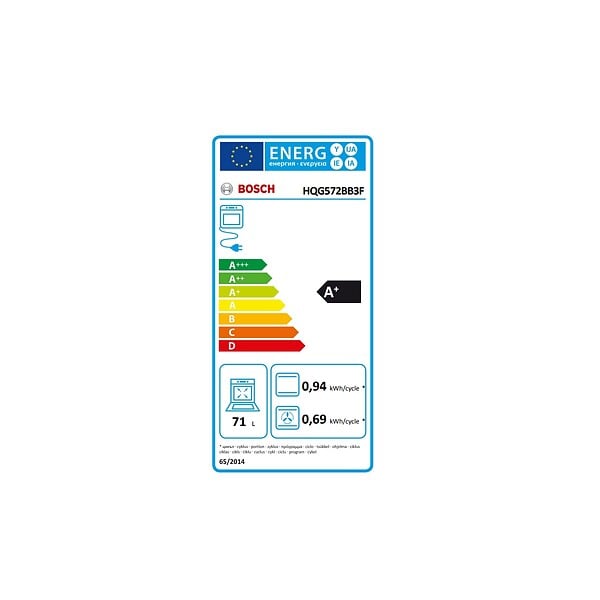 BOSCH - Four Intégrable Multifonction 71l 60cm Noir - HQG572BB3F - large