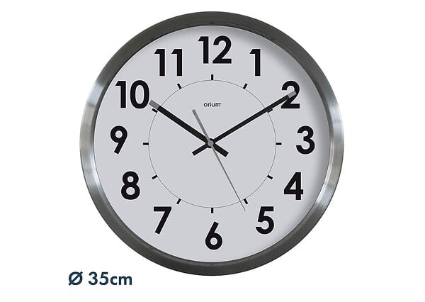 ORIUM - Horloge Inox Stan Ø35cm - Orium - large