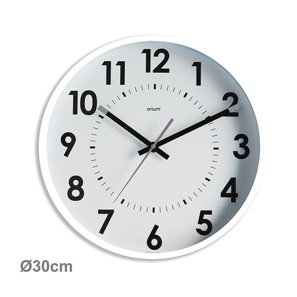 ORIUM - Horloge silencieuse Abylis Ø30cm - Blanc - Orium - large