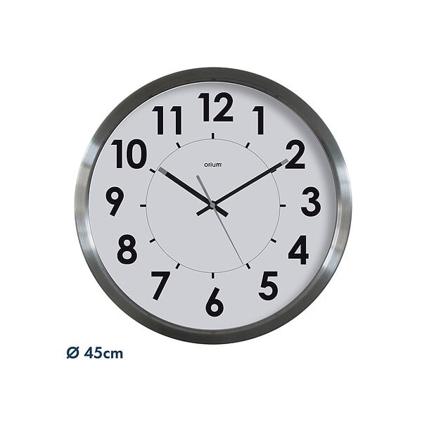 ORIUM - Horloge Inox Stan Ø45cm - Orium - large