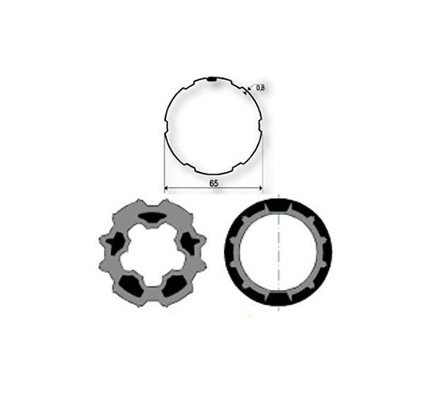 SOMFY - Adaptations Axe IMBAC Ø65 9410335 pour moteurs Somfy Ø50mm - large