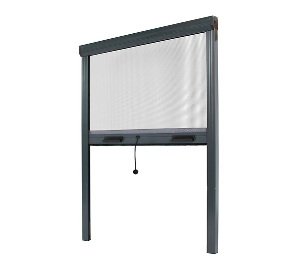 AVOSDIM - Store Moustiquaire Recoupable Alu - L 150 x H 230 cm - Gris - Lot 2 - large