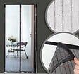 AVOSDIM - Rideau moustiquaire aimanté pour Porte - L 100 x H 215 cm - Noir - vignette