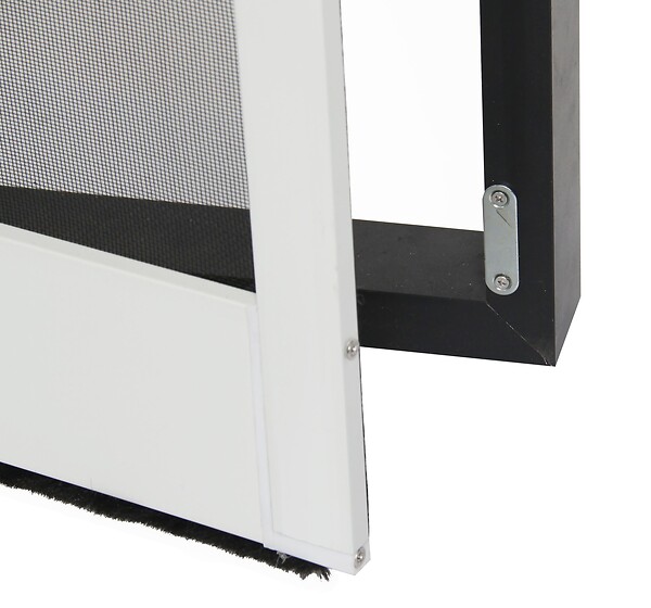 AVOSDIM - Moustiquaire porte battante Aluminium - L 215 x H 100 cm - Gris - large