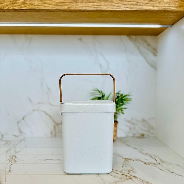 KITCHEN MOVE - Poubelle de table seau à compost BODEN Blanc 5L - large