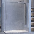 KASSANDRA - Paroi de douche fixe + Porte coulissante LUNA 120 cm Sans paroi latérale - vignette
