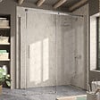 KASSANDRA - Paroi de douche fixe + Porte coulissante LUNA 120 cm Sans paroi latérale - vignette
