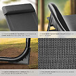 TECTAKE - Chaise de camping pliable MÜRITZ en aluminium avec appui-tête gris anthracite - vignette