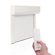 AVOSDIM - Volet roulant electrique radio Alu Blanc - L150 x H220 cm - Motorise avec telecommande incluse - Recoupable - vignette