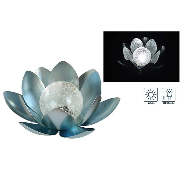 ORIUM - Décoration solaire lotus Ø10cm - Orium - large