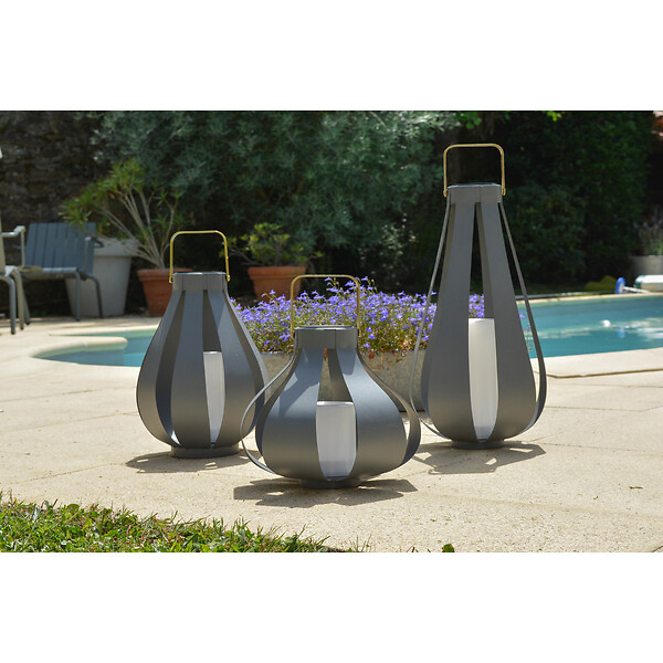 ORIUM - Lanterne solaire Palme h32cm - Orium - large