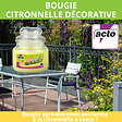 ACTO - Bougie anti-moustique citronnelle - Pot en verre - 25h - vignette