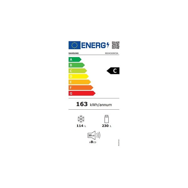SAMSUNG - Réfrigérateur Combiné 60cm 344l Nofrost Inox - RB34C600CSA - large