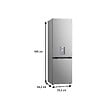 LG - réfrigérateur combiné 60cm 343l nofrost inox - GBF3102DPY - vignette