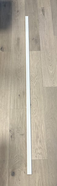 DUMAPLAST - Plinthe PVC blanche - L.260xl.3xH.1cm - large