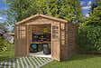 LASITAMAJA - Abri de jardin en bois Aurely - Marron - L.318.3xP.312cm - vignette