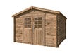 LASITAMAJA - Abri de jardin en bois Aurely - Marron - L.318.3xP.312cm - vignette
