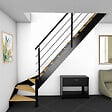 KORDO - Kit escalier SPECTRA 1/4 Tournant Droite avec Garde-corps - vignette