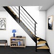 KORDO - Kit escalier SPECTRA 1/4 Tournant Gauche avec Garde-corps - vignette