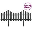 VIDAXL - vidaXL Bordures de pelouse 17 pcs Anthracite 10 m PP - vignette