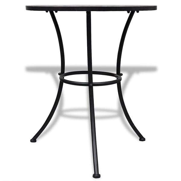 VIDAXL - vidaXL Table de bistro Terre cuite et blanc 60 cm Mosaïque - large