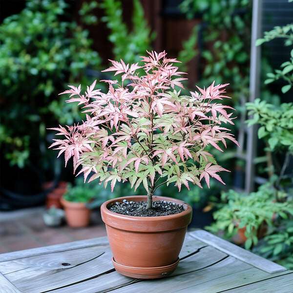 PLANT IN A BOX - érable du Japon - Acer Palmatum 'Taylor' - Hauteur 35-55cm - âŒ€15cm - large