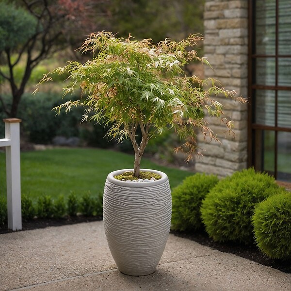 PLANT IN A BOX - Érable du Japon - Set de 2 - Acer 'Ukigumo', Acer 'Taylor' - H35-55cm - ⌀15cm - large
