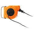 ZENITECH - Lot de 4 enrouleurs muraux câble HO5VV-F 3G1mm² 11m + 2m - Orange - Zenitech - vignette