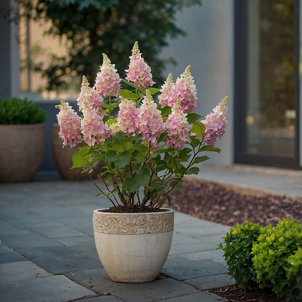 PLANT IN A BOX - Hortensia - Hydrangea paniculata 'Pinky Winky' - Hauteur 25-40cm - ⌀19cm - large