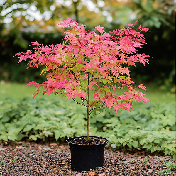 PLANT IN A BOX - érable du Japon - Acer palmatum 'Beni Maiko' - Hauteur 60-70cm - âŒ€19cm - large
