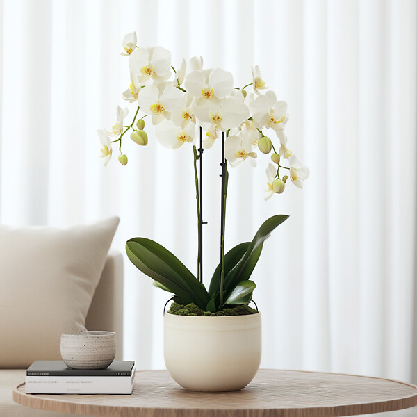 PLANT IN A BOX - Orchidée papillon - Phalaenopsis Multiflora - Hauteur 35-45cm - ⌀12cm - large