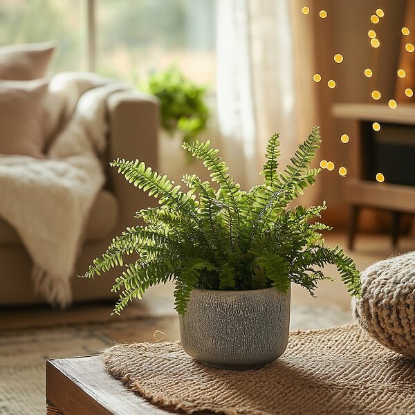 PLANT IN A BOX - Fougère de Duff - Nephrolepis 'Duffii' - Hauteur 25-40cm - ⌀12cm - large