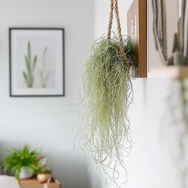 PLANT IN A BOX - Mousse espagnole - Set de 3 - Tillandsia usneoides - Hauteur 25-40cm - ⌀5cm - large