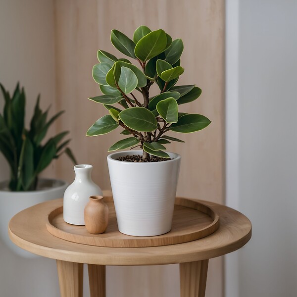 PLANT IN A BOX - Pommier baumier - Set de 4 - Clusia rosea 'Princess' - Hauteur 25-35cm - ⌀12cm - large