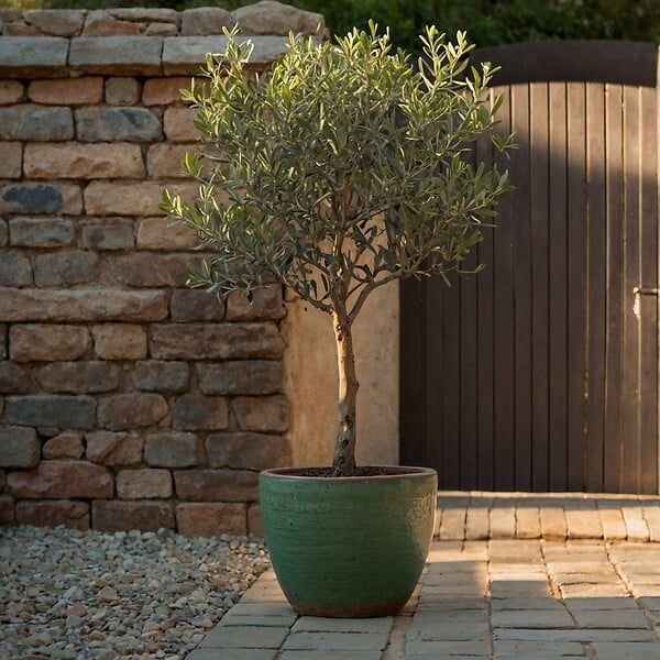 PLANT IN A BOX - Olivier - Olea europaea - Hauteur 80-90cm - ⌀19cm - large
