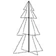 VIDAXL - vidaXL Arbre de Noël cône 160 LED d'intérieur/d'extérieur 78x120 cm - vignette