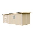TIMBELA - Abri de Jardin Qualité Premium 14,3 m² - H231x248x648 cm - Sans plancher e  paroi latérale - Timbela M941B-TUNDRA GREY - vignette