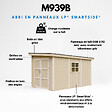 TIMBELA - Abri de Jardin Qualité Premium 8,68 m² - H231x248x412 cm - Sans plancher e  paroi latérale - Timbela M939B-TERRA BROWN - vignette