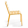 OVIALA - Chaise de jardin en métal jaune - Palavas - vignette
