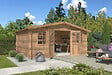 LASITAMAJA - Abri bois ISOLA 28mm - Surface HORS TOUT 20.36 m² - AUTOCLAVE - vignette
