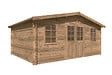 LASITAMAJA - Abri bois ISOLA 28mm - Surface HORS TOUT 20.36 m² - AUTOCLAVE - vignette