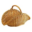 AUBRY GASPARD - panier à bûches en osier buff - PBU1330 - vignette